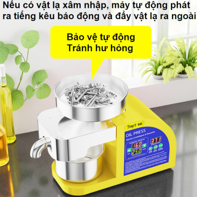 Máy ép dầu ăn thực vật dùng trong gia đình thương hiệu Mỹ cao cấp Septree X9 - Công suất 1300W - Hàng nhập khẩu