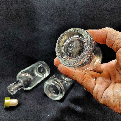 Chai Thủy Tinh 100ML cao cấp mẫu vốt ka – Lọ thủy tinh 100ML siêu trong – Chai đựng rượu mini (F1)