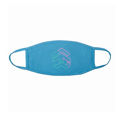 Khẩu Trang 5THEWAY Xanh Dương aka 5THEWAY /two-tone line/ BIG LOGO MASK in REEL WATER