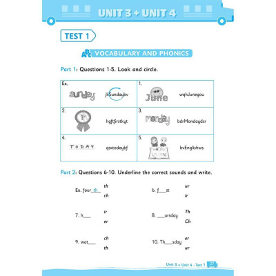 Sách - Big 4 Bộ Đề Tự Kiểm Tra 4 Kỹ Năng Nghe - Nói - Đọc - Viết Cơ Bản Và Nâng Cao Tiếng Anh Lớp 4 - Tập 1 - Megabook