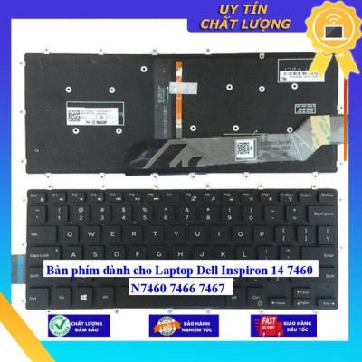 Bàn phím dùng cho Laptop Dell Inspiron 14 7460 N7460 7466 7467 - Hàng Nhập Khẩu New Seal