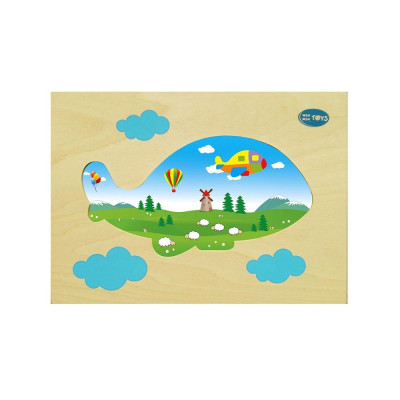Đồ chơi gỗ Tranh ghép phương tiện giao thông | Winwintoys 69242 | Rèn luyện tư duy logic và phương tiện giao thông