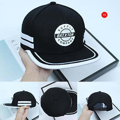 (NEW) Mũ hiphop, nón snapback Brixton phối vải Kaki đẹp Form chuẩn thời trang đường phố (Ảnh thật)