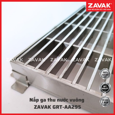 Rãnh Thoát nước vuông Inox 304 ZAVAK Grating GRT-AA295