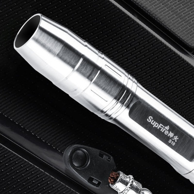 Đèn pin soi đá Supfire S10 - đèn pin 3 chức năng sáng : Sáng trắng,sáng vàng và đèn UV
