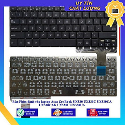Bàn Phím dùng cho laptop Asus ZenBook UX330 UX330C UX330CA UX330CAK UX330U UX330UA - ĐEN-ĐÈN-NÚT NGUỒN - Hàng Nhập Khẩu New Seal