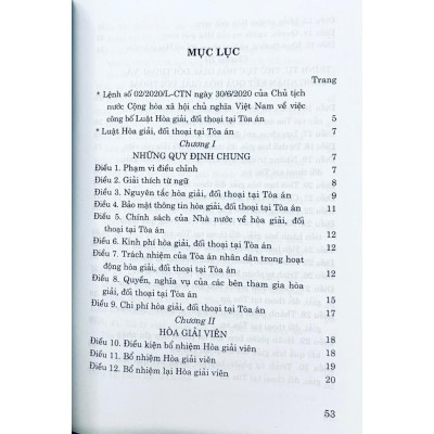 Sách - Luật Hòa Giải, Đối Thoại Tại Tòa Án (Hiện Hành) - NXB Chính Trị Quốc Gia