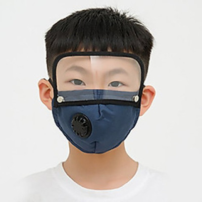 Khẩu trang vải kính chắn bọt bắn có lớp than hoạt tính kháng khuẩn chống bụi mịn van thở thông thoáng