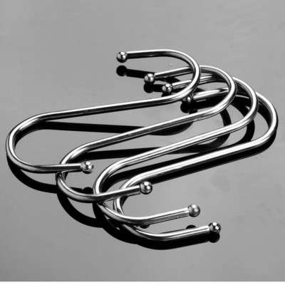 SET 3 Móc Treo Hình Chữ S, Móc Inox Không Gỉ Treo Đồ Dùng Bếp Và Phòng Tắm,Treo Hàng Hóa Quần Áo Chịu Lực 15kg, Takyhome 2017set3