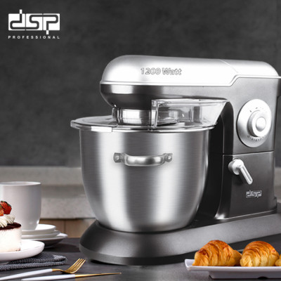 Máy trộn bột, đánh trứng 6.5 lít cao cấp DSP KM3025, 10 tốc độ đánh, công suất 1200W - HÀNG NHẬP KHẨU 
