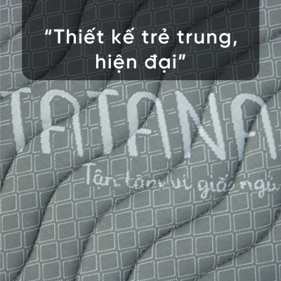 Nệm Cao Su Tổng Hợp Vải Gấm Lạnh Tatana Dạng Gấp 3, Nâng Đỡ Cơ Thể, Xếp Gọn Tiện Lợi, Bảo Hành 10 Năm