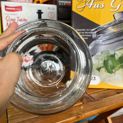 Bình ngâm thuỷ tinh có vòi rót Inox Aus Glas LBL1223 dung tích 8.5L chuẩn Đức