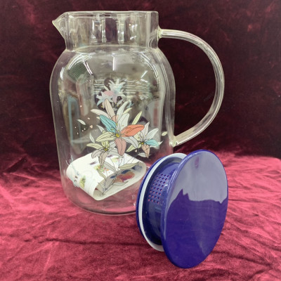 BÌNH ĐỰNG NƯỚC THỦY TINH CAO CẤP  NẮP XANH 1,5L ( GIAO NGẪU NHIÊN ) - ANTH673