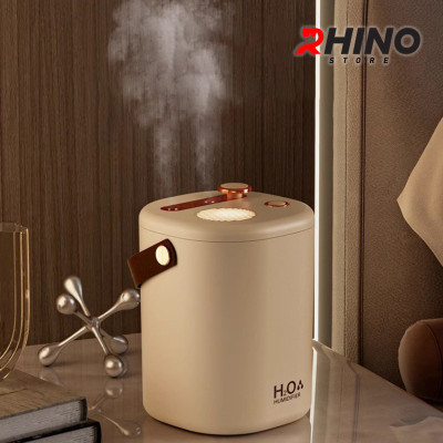 Máy phun sương tạo ẩm tinh dầu Rhino H808 1200ml, 2 lõi phun tích hợp đèn kèm quai treo - Hàng chính hãng