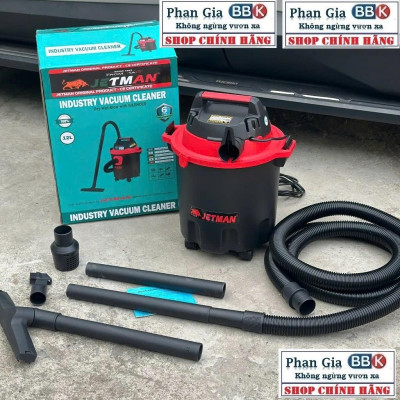 Máy Hút Bụi Cầm Tay JETMAN 12L, Máy Hút Bụi Công Nghiệp 1600W, Hút Bụi Cầm Tay 100% Dây Đồng, Bảo Hành 1 Năm