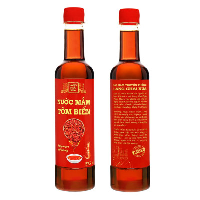 Nước mắm tôm biển Làng Chài Xưa 525ml/chai Hồng Ngọc Đại Dương 300 năm truyền thống