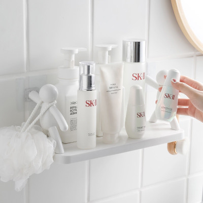 Kệ dán tường nhà tắm hình người chất liệu nhựa PP chắc chắn, Kệ đa năng để đồ hình người trắng, Kệ mỹ phẩm treo tường, decor phòng - Chính hãng MINIIN