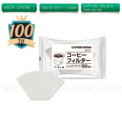 Giấy lọc cà phê hình quạt clever kalita 3 lỗ CAFE DE KONA
