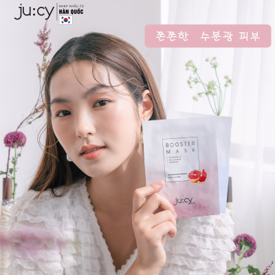 Combo 10 Mặt nạ dưỡng trắng căng bóng da Hàn Quốc Ju:cy Booster Mask 