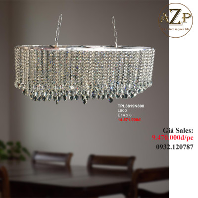 ĐÈN THẢ TRẦN PHA LÊ / ĐÈN THÔNG TẦNG TRANG TRÍ PHÒNG KHÁCH / PHÒNG NGỦ / CẦU THANG / KHÔNG GIAN SANG TRỌNG AZP-8819 phong cách đương đại, hàng nhập khẩu AZP