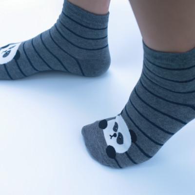 Vớ nữ Hàn Quốc KIKIYA SOCKS - Vớ sọc gấu W-C-034