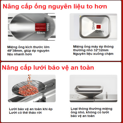 Máy ép dầu thực vật Nóng và Lạnh dùng trong gia đình hoặc nhà hàng thương hiệu Anh Quốc AOSIDA WF-J168 - Hàng Nhập Khẩu