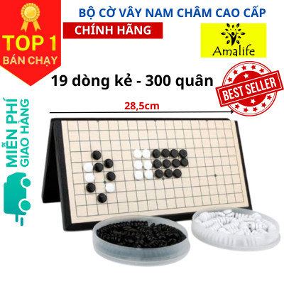 Cờ Vây Nam Châm Chọn size, Cờ Caro Cao Cấp, Có Bàn Là Hộp Đựng Rộng 28.5cm Và 37cm - Hàng chính hãng