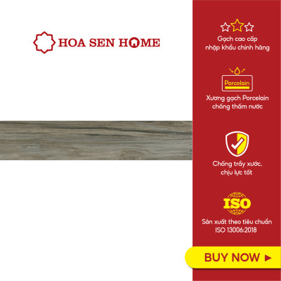 Gạch men lát nền LUSTRA INDAL0201000009 loại gạch ceramic độ dày 9mm, gạch 3 face, kích thước 200mmx1000mm, thùng 5 viên - Hàng chính hãng