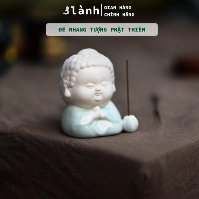 Đế Cắm Nhang Trầm Hương Tượng Phật Gốm Sứ Cao Cấp Dáng Đứng, Nằm, Thiền 3 Lành Trang Trí Tâm Linh Thờ Cúng
