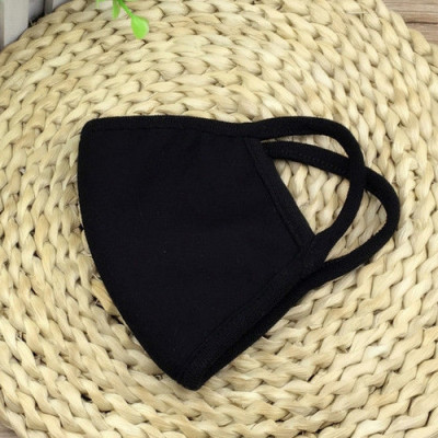 Khẩu trang trơn màu đen, Khẩu trang vải màu đen trơn