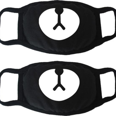 Bộ 2 khẩu trang gấu Brown - Màu Đen