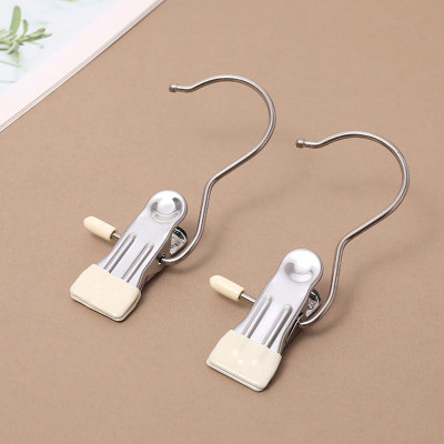 Set 10 móc kẹp đa năng, kẹp vớ tất, phụ kiện chất liệu thép không gỉ- giao màu ngẫu nhiên 