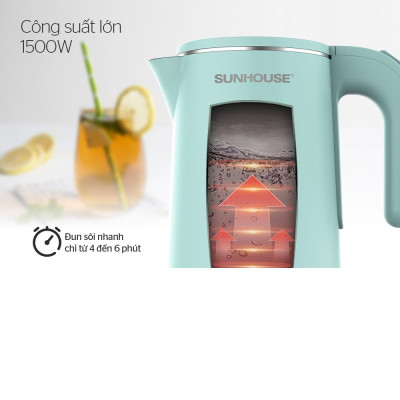 Bình đun siêu tốc Sunhouse 1.8 lít SHD1351 - Hàng chính hãng