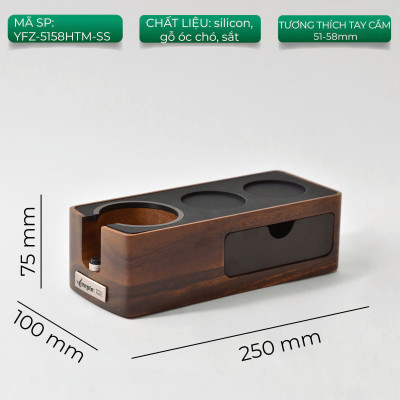 Feepie đế nén cà phê gỗ óc chó Nam Mỹ 