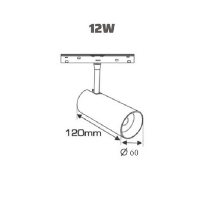 Đèn ray nam châm Spotlight thông minh 12W/20W , Điều chỉnh độ sáng (Dimmable), Điều khiển qua App điện thoại và Remote