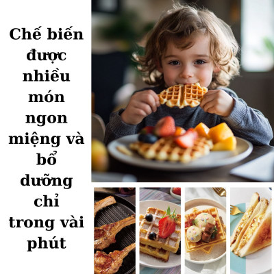 Máy kẹp nướng bánh mì đa năng 3IN1 SOKANY SK-08078 khay chống dính cao cấp dễ dàng vệ sinh, tiện dụng cho mọi gia đình - HÀNG CHÍNH HÃNG