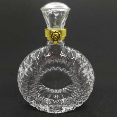 Chai Thủy Tinh Đựng Rượu 500ml cao cấp mẫu xo tròn dẹt – Vỏ Chai Rượu Đẹp - Chai Đựng Rượu sang trọng (C4)