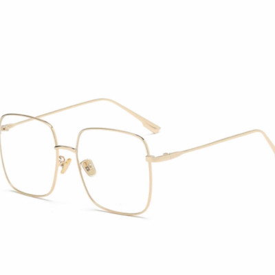 Kính Mắt Chống Ánh Sáng Xanh Dáng Vuông Overisze Kim Loại Thời Trang - Hàng Cao cấp