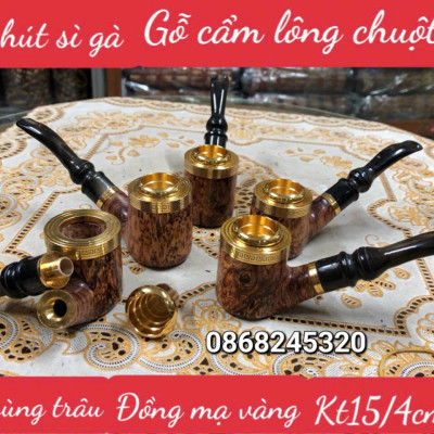 Tẩu hút thuốc sì gà phong cách lịch mã đẳng cấp kt 15×4cm 