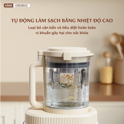 Máy làm sữa hạt OIDIRE 1.2L ODI04A Công suất xay 300W - Công suất nấu 600W - Hàng chính hãng