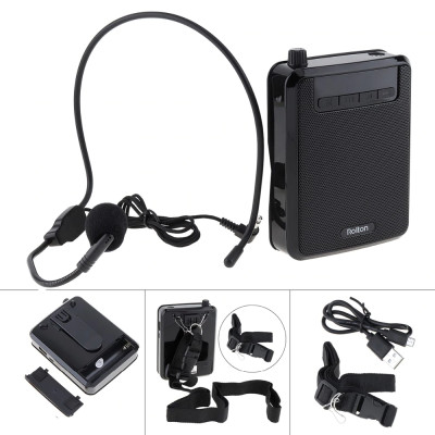 Loa trợ giảng ROLTON K300 – Công suất 5-10W, Tần số 50Hz – 17KHz, Kết nối đa dạng USB Thẻ nhớ gắn ngoài AUX, Pin Lithium 1200mAh 8-10 tiếng sử dụng, Âm thanh chuyên nghiệp, Thiết kế nhỏ gọn, Micro đeo tai, Giảng dạy, Hướng dẫn viên - Hàng nhập khẩu