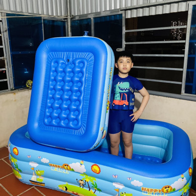 Bể bơi bốn mùa cho bé chính hãng D Danido, Phao bơi trẻ em 1.2m/1.5m/1.8m chất lượng, bền đẹp, 2 tầng - 3 tầng, dày dặn, chống trượt, Bể bơi cho bé, Hồ bơi nhân tạo