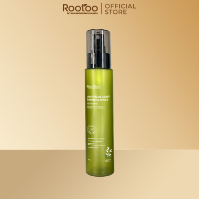 Xịt Khoáng Rootoo Thuần Tự Nhiên Chống Ánh Sáng Xanh, Dưỡng Ẩm, Cân Bằng Độ pH, Se Nhỏ Lỗ Chân Lông, Phục Hồi Da 100ml
