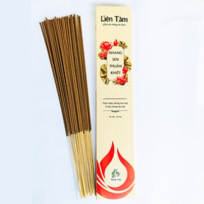 Nhang Sen Hương Tràm Liên Tâm 38cm 90 cây - Thanh lọc, diệt khuẩn, 100% Từ Lá Tràm tự nhiên