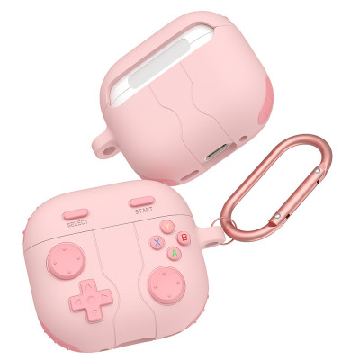 Case vỏ ốp bảo vệ dành cho tai nghe Airpods 1, 2, 3, 4, airpod Pro 1, Pro 2 silicon kèm móc kim loại - Hàng chính hãng