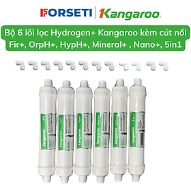 Bộ 6 lõi chức năng Kangaroo lõi FIR+, OrpH+, HypH+, Min+, Nano+, 5in1+ dùng cho máy lọc nước Kangaroo Hydrogen - Hàng chính hãng