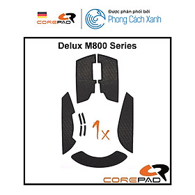 Bộ grip tape Corepad Soft Grips Delux M800 Wireless Series / Delux M800 Wired Series - Hàng Chính Hãng