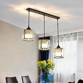 Đèn thả  pha lê hiện đại - kèm bóng LED và đế ốp trần