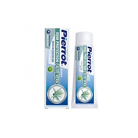 [ Mua 2 tặng 1 bàn chải ] Kem đánh răng bảo vệ nướu chiết xuất lô hội PIERROT 75ml