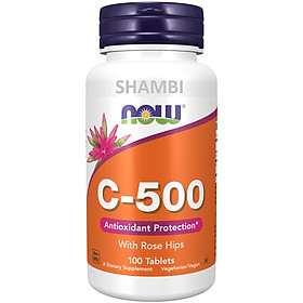 Viên Uống NOW FOODS C500 RH Bổ Sung Vitamin C Giúp Chống Oxy Hóa, Tăng Cường Sức Đề Kháng Lọ 100 Viên